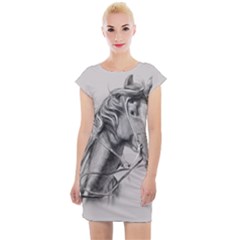 Custom Horse Cap Sleeve Bodycon Dress