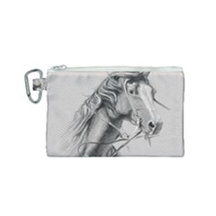 Custom Horse Canvas Cosmetic Bag (small)