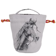 Custom Horse Drawstring Bucket Bag