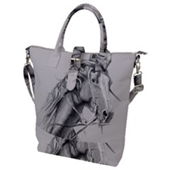 Custom Horse Buckle Top Tote Bag by HermanTelo