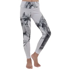 Custom Horse Kids  Lightweight Velour Classic Yoga Leggings