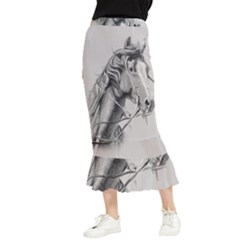 Custom Horse Maxi Fishtail Chiffon Skirt by HermanTelo