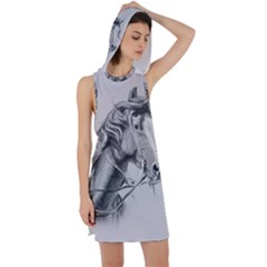 Custom Horse Racer Back Hoodie Dress by HermanTelo