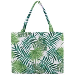 Green Tropical Leaves Mini Tote Bag by goljakoff