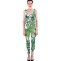 Green tropical leaves One Piece Catsuit View1