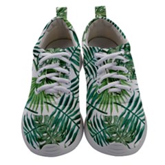 Green Tropical Leaves Athletic Shoes by goljakoff