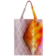 Geometry Diamond Zipper Classic Tote Bag by Sparkle