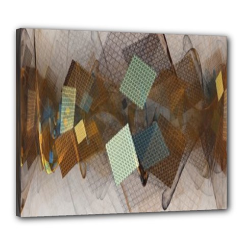 Geometry Diamond Canvas 24  X 20  (stretched) by Sparkle