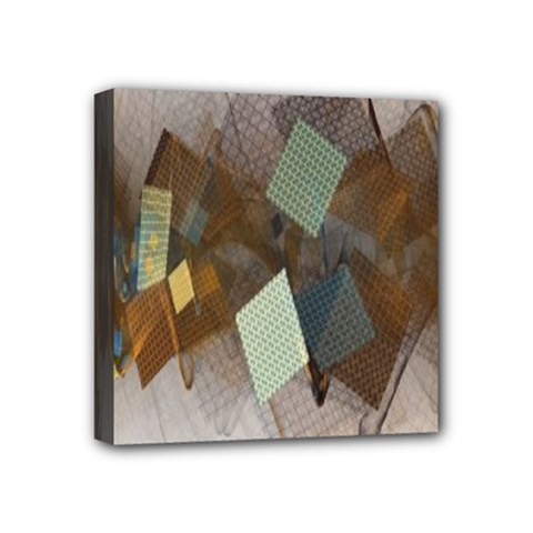 Geometry Diamond Mini Canvas 4  X 4  (stretched) by Sparkle