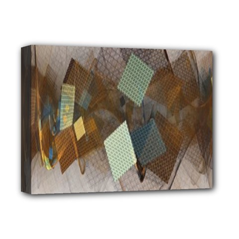 Geometry Diamond Deluxe Canvas 16  X 12  (stretched)  by Sparkle