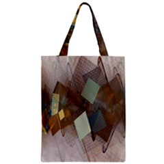 Geometry Diamond Zipper Classic Tote Bag by Sparkle