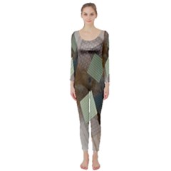 Geometry Diamond Long Sleeve Catsuit by Sparkle