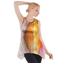 Geometry Diamond Side Drop Tank Tunic by Sparkle