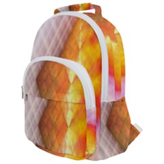 Geometry Diamond Rounded Multi Pocket Backpack by Sparkle