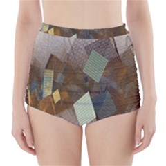 Geometry Diamond High-waisted Bikini Bottoms by Sparkle