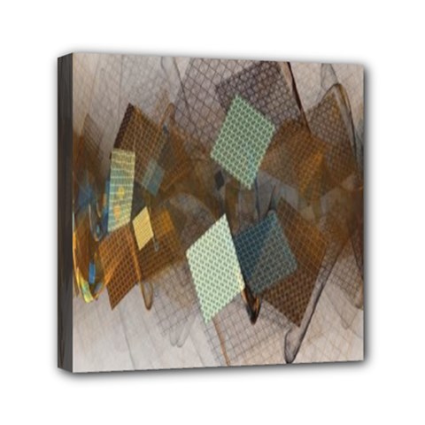 Geometry Diamond Mini Canvas 6  X 6  (stretched) by Sparkle