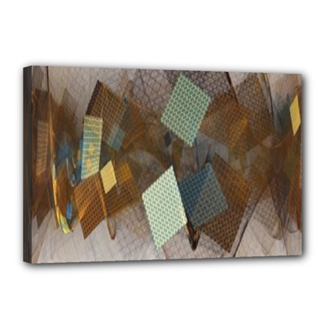 Geometry Diamond Canvas 18  X 12  (stretched) by Sparkle