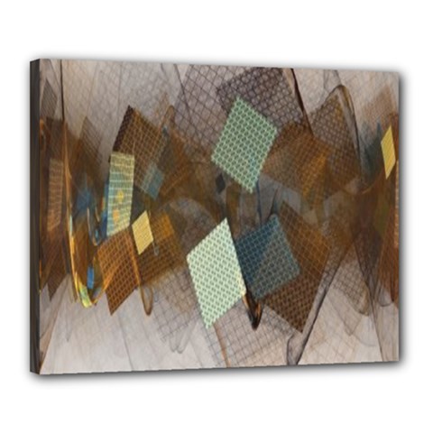 Geometry Diamond Canvas 20  X 16  (stretched) by Sparkle