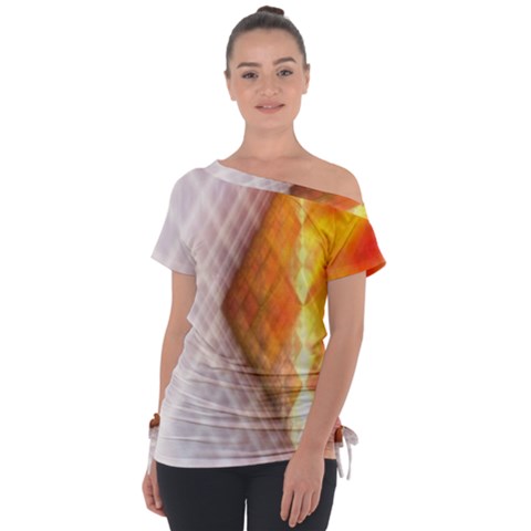 Geometry Diamond Tie-up Tee by Sparkle