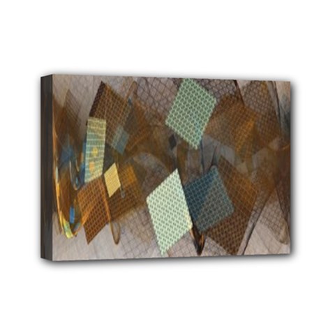 Digital Geometry Mini Canvas 7  X 5  (stretched) by Sparkle