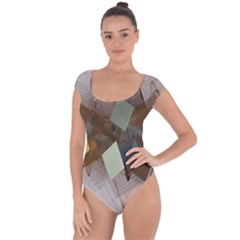 Geometry Diamond Short Sleeve Leotard 