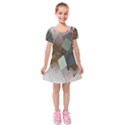 Geometry Diamond Kids  Short Sleeve Velvet Dress View1