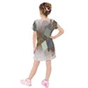 Geometry Diamond Kids  Short Sleeve Velvet Dress View2