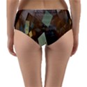 Geometry Diamond Reversible Mid-Waist Bikini Bottoms View2