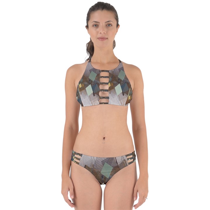 Geometry Diamond Perfectly Cut Out Bikini Set