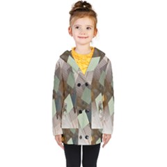 Geometry Diamond Kids  Double Breasted Button Coat by Sparkle