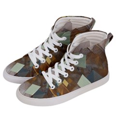 Geometry Diamond Men s Hi-top Skate Sneakers by Sparkle