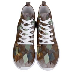 Geometry Diamond Men s Lightweight High Top Sneakers by Sparkle