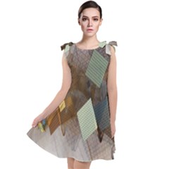 Geometry Diamond Tie Up Tunic Dress by Sparkle