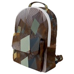 Geometry Diamond Flap Pocket Backpack (small) by Sparkle