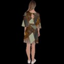 Digital Geometry Velour Kimono Dress View4