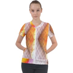 Geometry Diamond Short Sleeve Zip Up Jacket by Sparkle