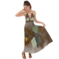 Geometry Diamond Backless Maxi Beach Dress by Sparkle