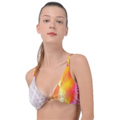 Geometry Diamond Knot Up Bikini Top by Sparkle