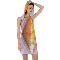 Geometry Diamond Racer Back Hoodie Dress by Sparkle