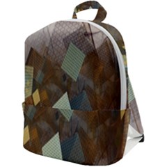 Geometry Diamond Zip Up Backpack by Sparkle