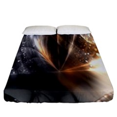 Digital Geometry Fitted Sheet (california King Size) by Sparkle