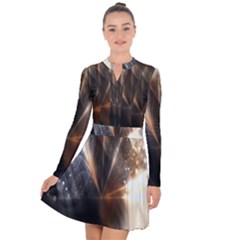 Flash Light Long Sleeve Panel Dress by Sparkle