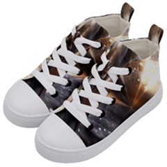 Flash Light Kids  Mid-top Canvas Sneakers