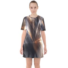 Flash Light Sixties Short Sleeve Mini Dress by Sparkle