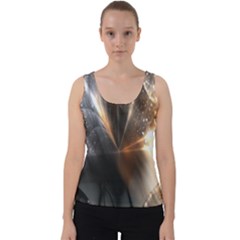 Flash Light Velvet Tank Top by Sparkle