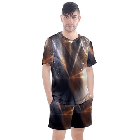 Flash Light Men s Mesh Tee And Shorts Set by Sparkle