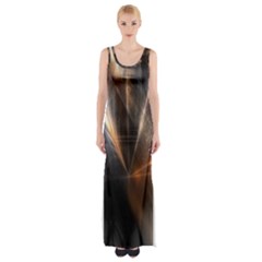 Geometry Diamond Thigh Split Maxi Dress by Sparkle