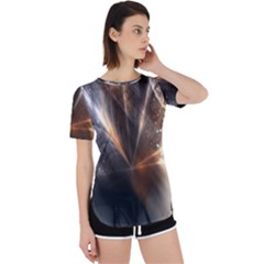 Flash Light Perpetual Short Sleeve T-shirt by Sparkle