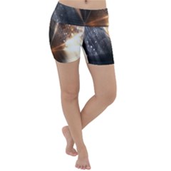 Geometry Diamond Lightweight Velour Yoga Shorts by Sparkle