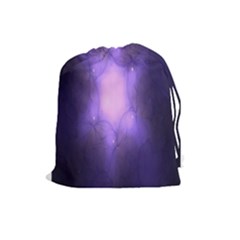 Violet Spark Drawstring Pouch (large) by Sparkle